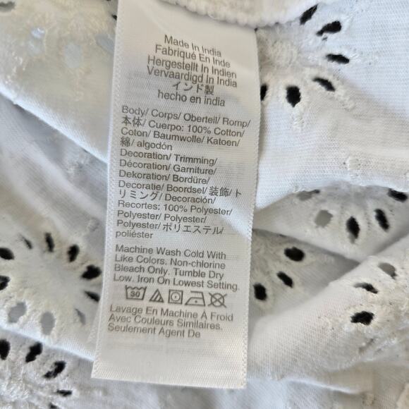 Madewell Embroidered Wide-Sleeve Boxy Tee Size XXS NWT - Picture 6 of 6